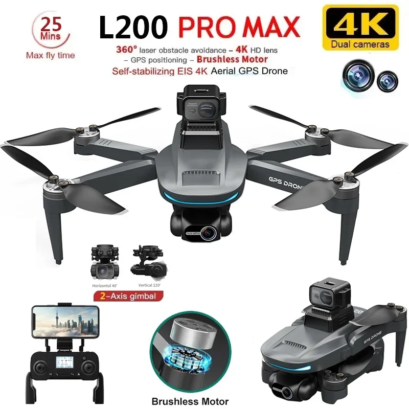 L200 PRO MAX Drone 4K 2-Axis P - Drone Battery Case reseña y precio