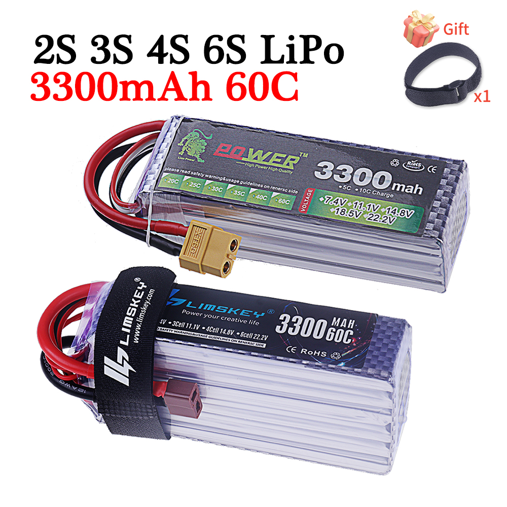60C Lipo Battery 3300mAh 7.4V  - Drone Battery 6S reseña y precio