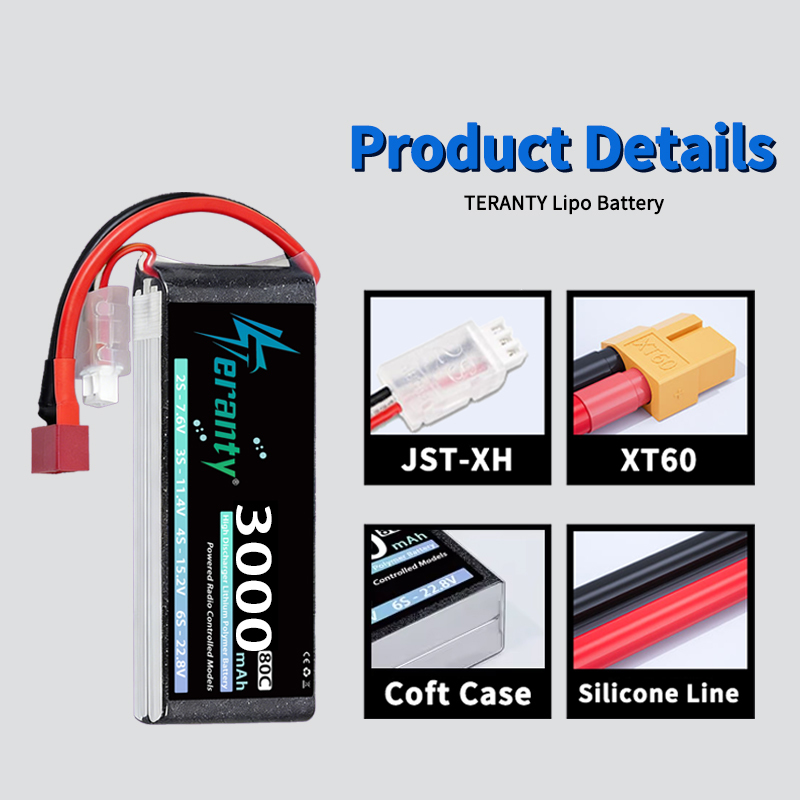 TERANTY 2S 3000mAh Lipo Batter - Drone Battery Plate reseña y precio