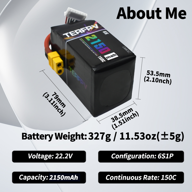 TERFPV Lipo Battery 6S 22.2V 1 - Drone Battery 6S reseña y precio
