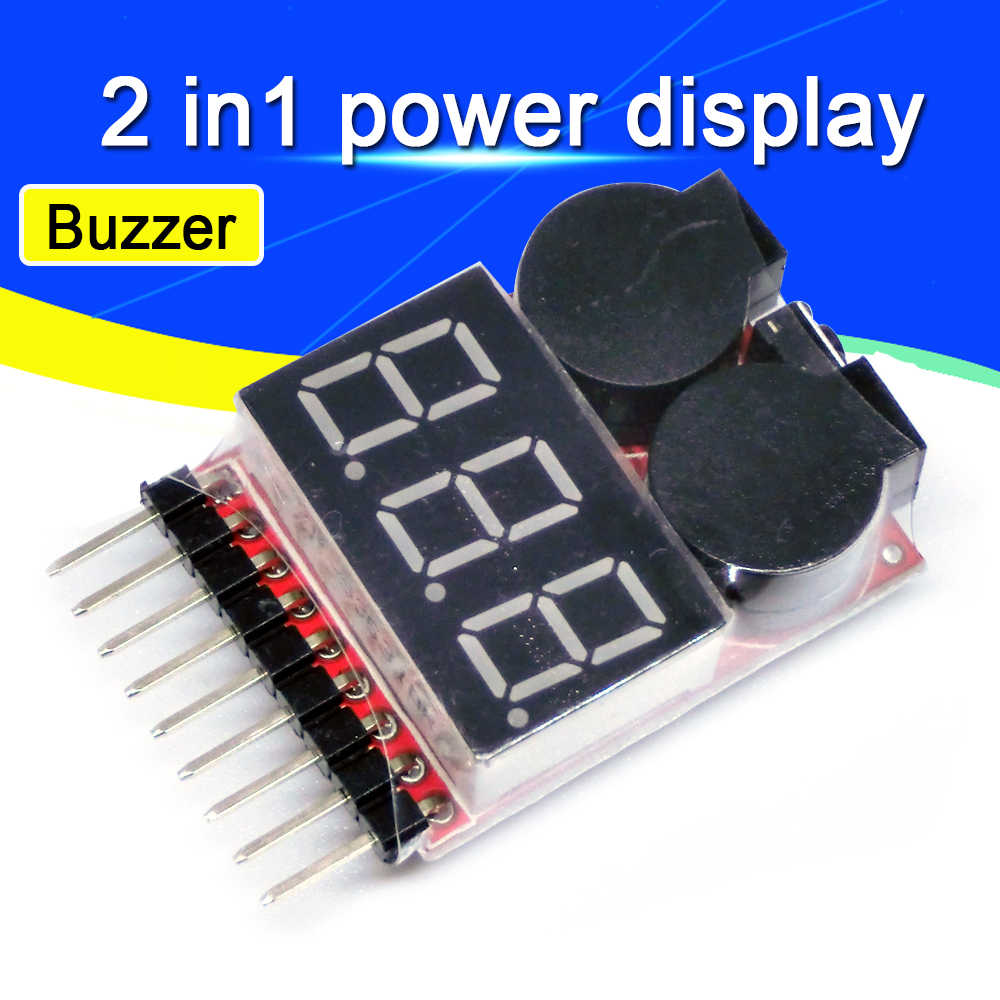 For 1S/2s/3s/4s/5s/6s/7s/8s Lo - Drone Battery Alarm reseña y precio