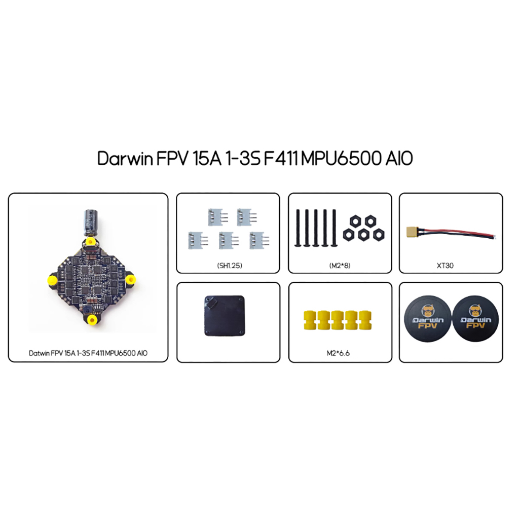 DarwinFPV F411 15A AIO Flight  - Drone Battery 3S reseña y precio