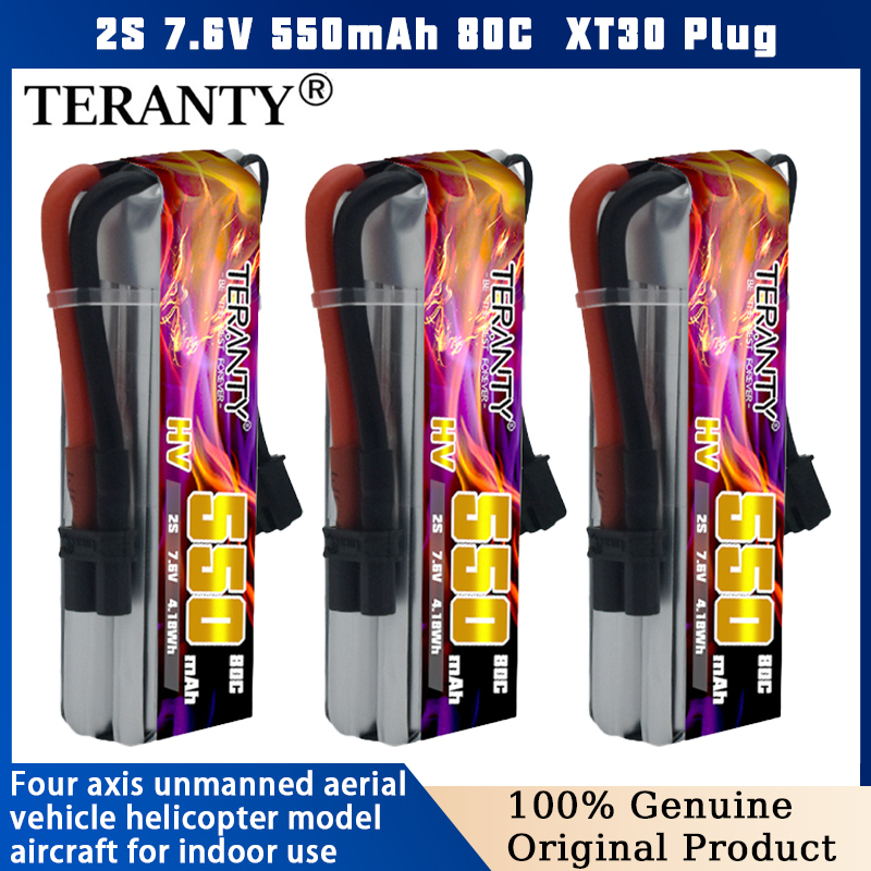 TERANTY 2S 7.6V 550mAh 80C HV  - Drone Battery High Voltage reseña y precio