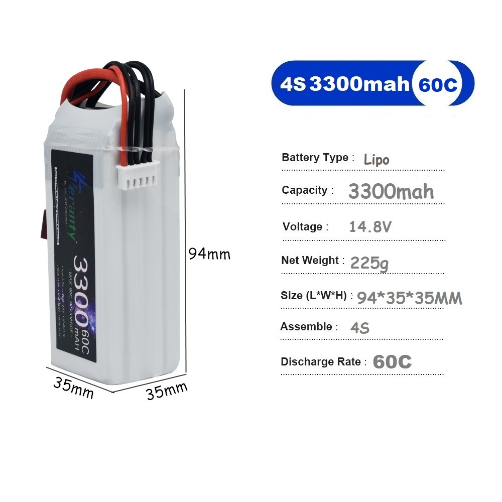 LiPo Rechargeable Battery 4S 3 - Drone Battery 4S reseña y precio