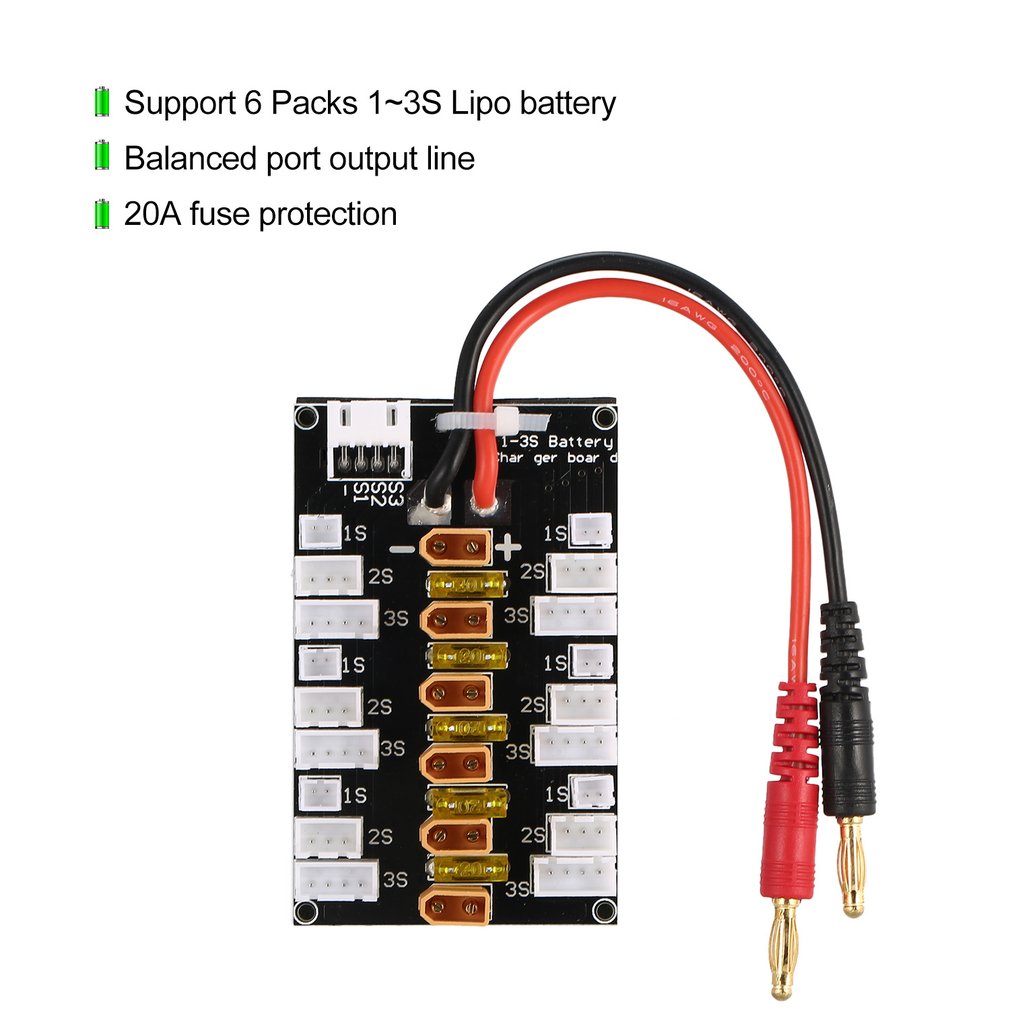 RC Lipo Battery Parallel Charg - Drone Battery Parallel Board reseña y precio