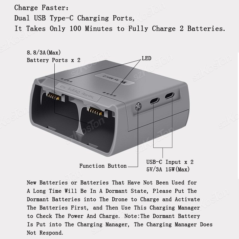 For DJI Mini 4K/MINI 2/Mini 2  - Drone Battery Smart reseña y precio