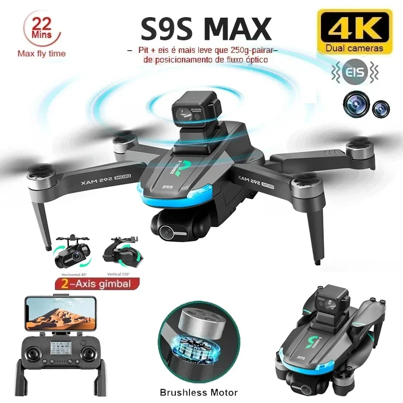 NEW S9S MAX MINI Drone 4K 2-Ax - Drone Battery Case reseña y precio