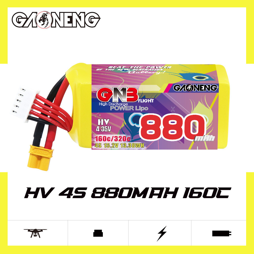 GNB 4S 880mAh 15.2V 160C/320C  - Drone Battery 4S reseña y precio