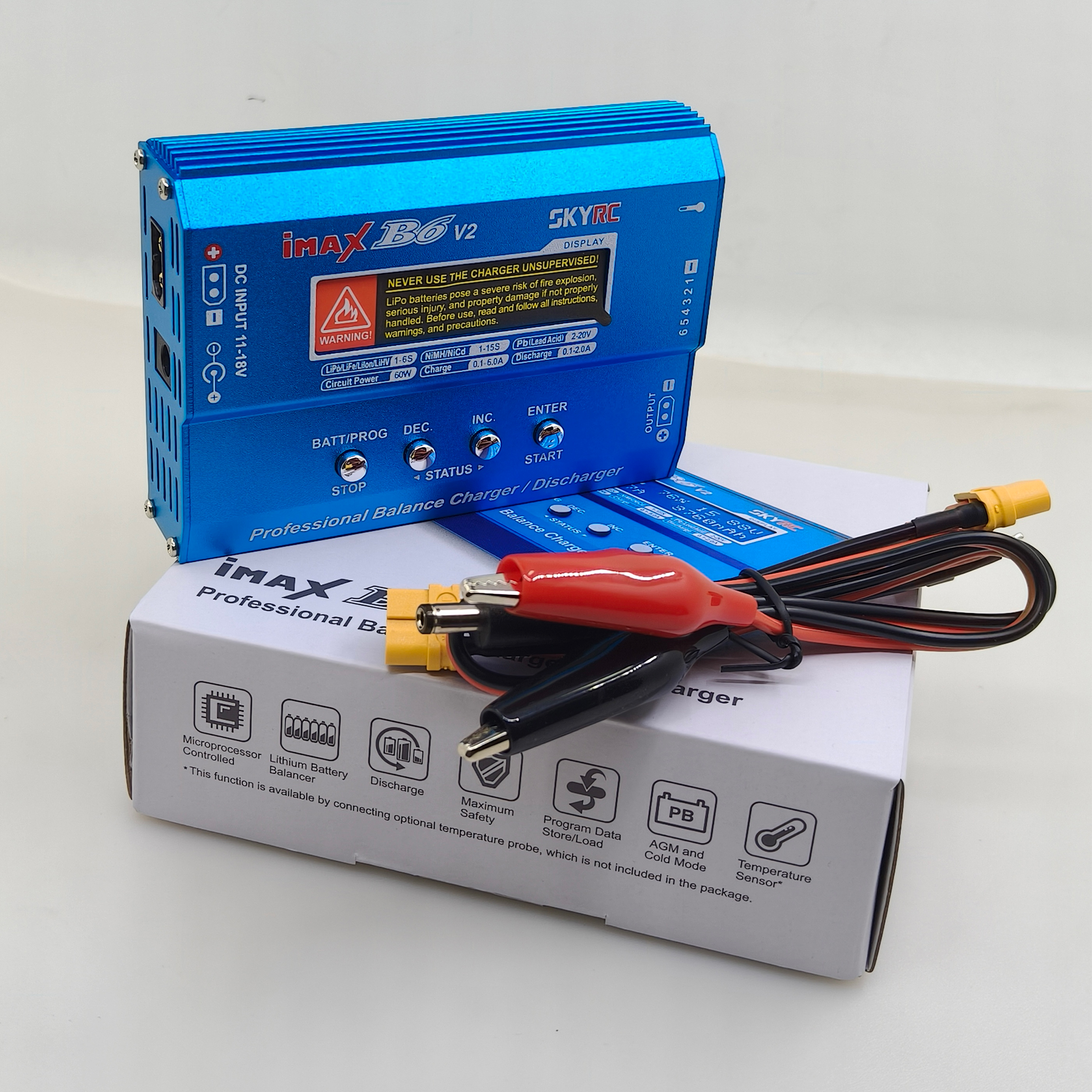 IMAX B6 / B6AC 80W T/XT60plug  - Drone Battery Balance Charger reseña y precio