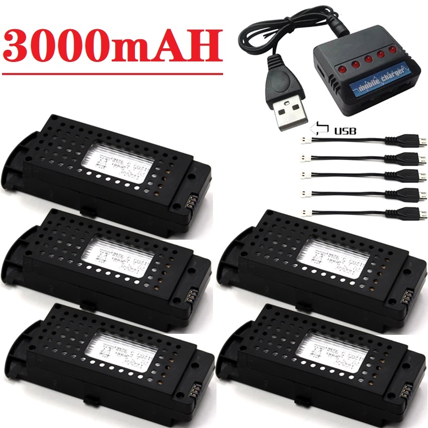Q6 Drones Battery 3.7V 3000mAh - Drone Battery Li-Ion reseña y precio
