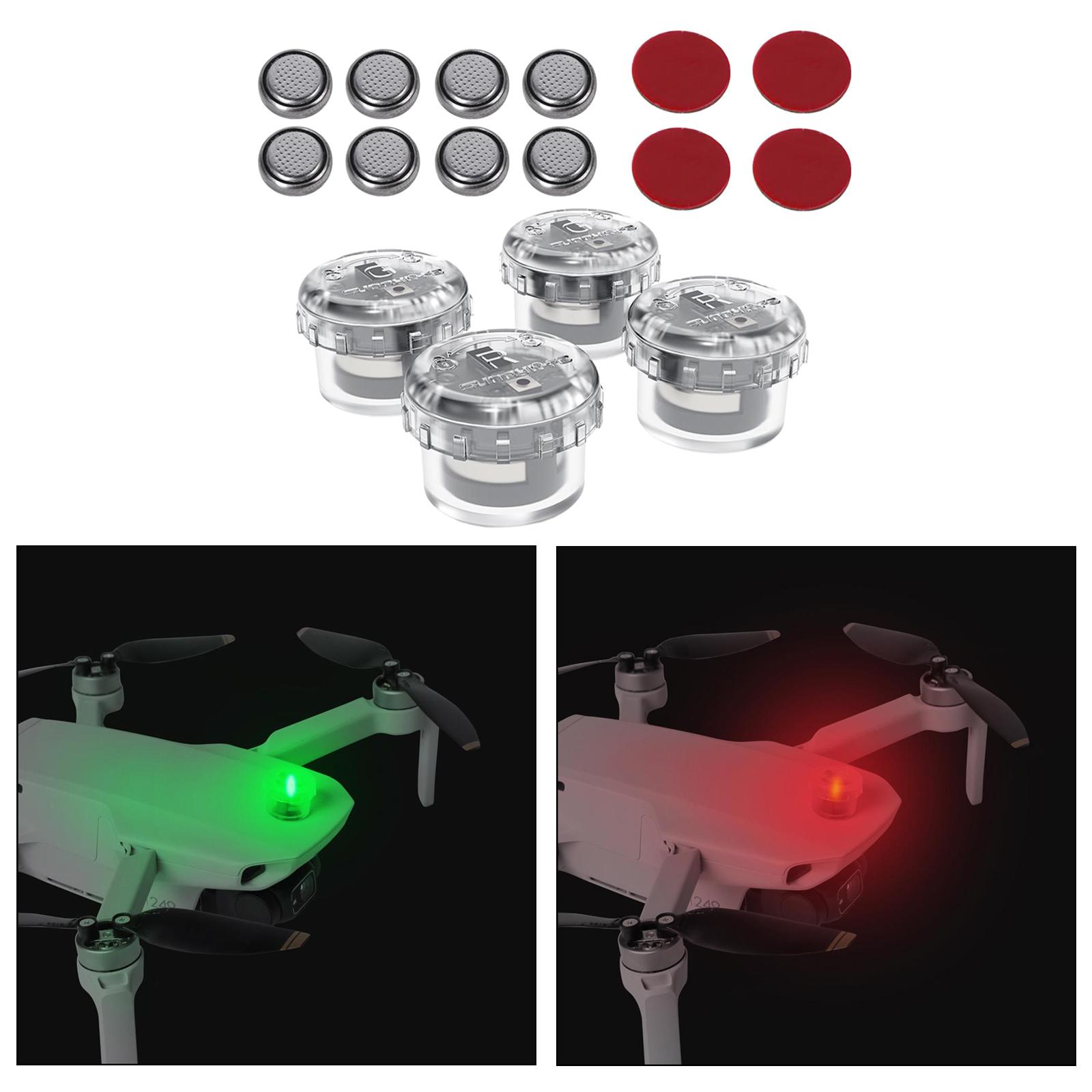4x LED Night Flight Light Sign - Drone Battery Alarm reseña y precio