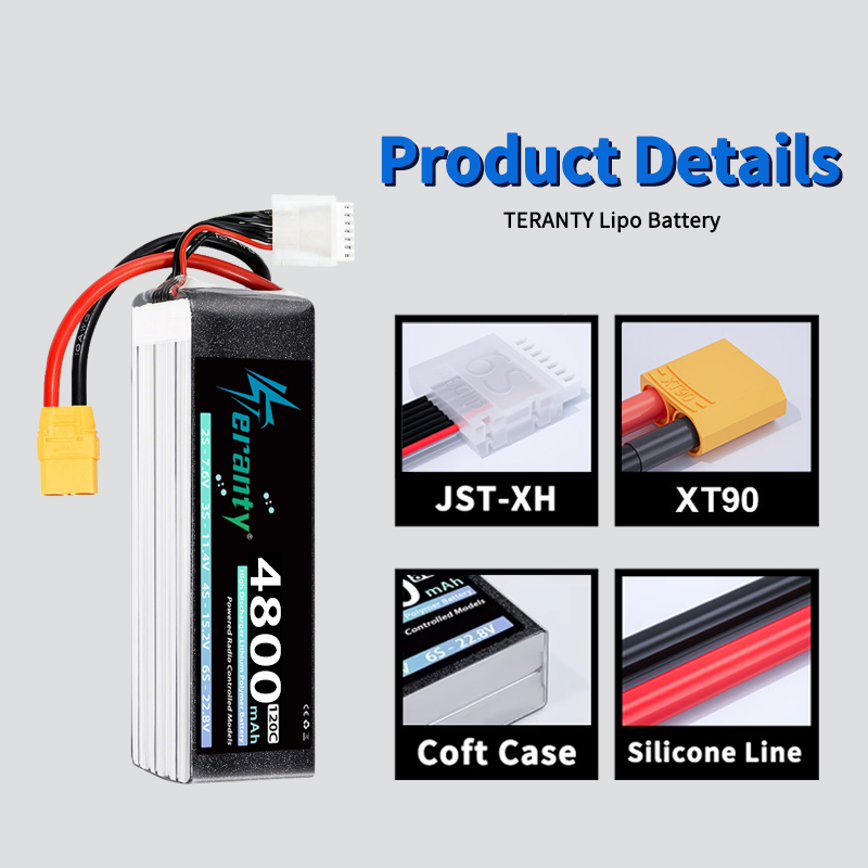 TERANTY 6S 4800mAh Lipo Batter - Drone Battery 6S reseña y precio
