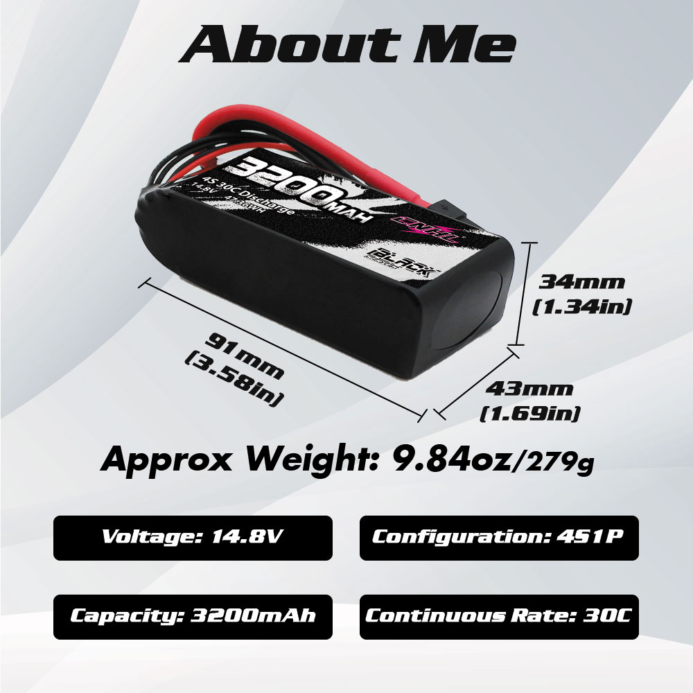 CNHL 2S 3S 4S Lipo Battery 7.4 - Drone Battery 3S reseña y precio