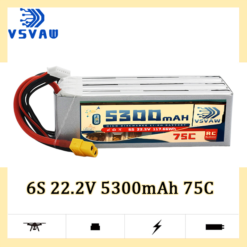 VSVAW 6S 5300mAh Lipo Battery  - Drone Battery Plate reseña y precio
