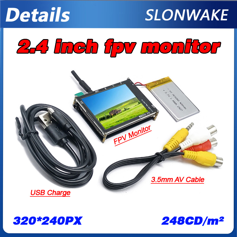 Micro 5.8G 56CH 2.4 Inch LCD 4 - Drone Battery Plate reseña y precio