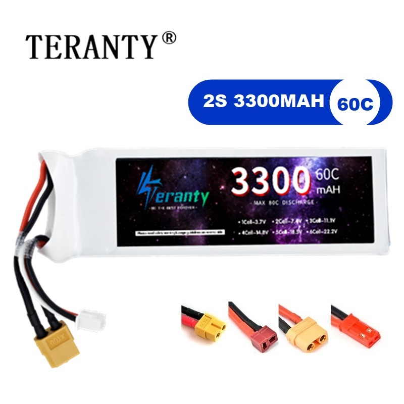 2S 7.4V LiPo Battery 3300mAh 6 - Drone Battery Lipo reseña y precio