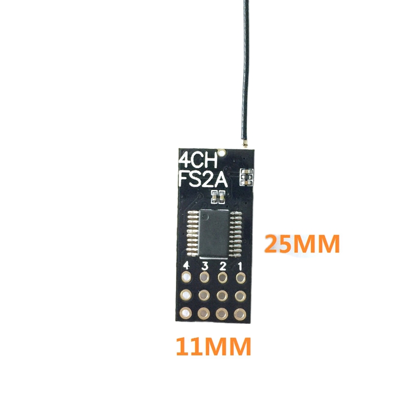 Flysky FS2A Mini Receiver 4CH  - Drone Battery Plate reseña y precio