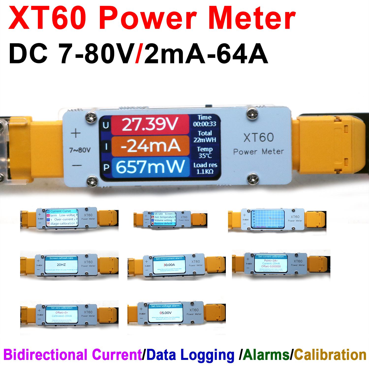 DC 7-80V 64A Bidirectional Pow - Drone Battery Alarm reseña y precio