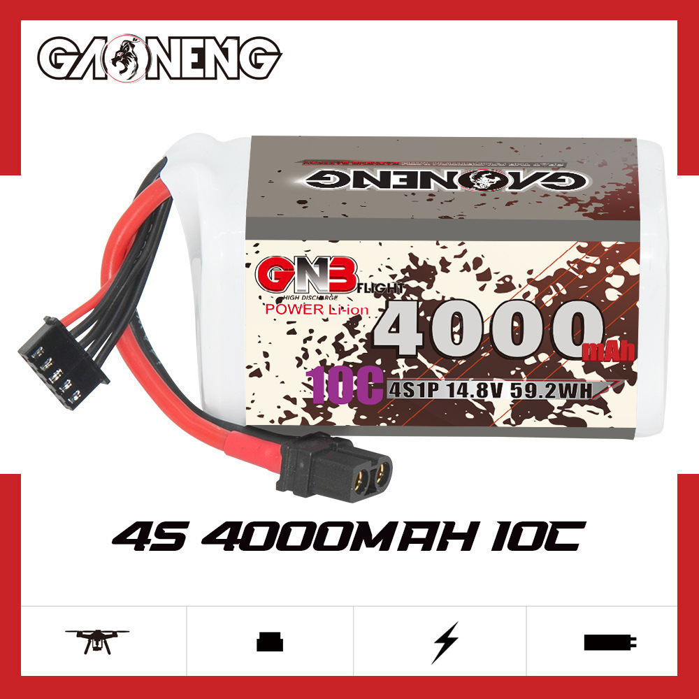 GNB 4000mAh 4S 14.8V 10C 20C W - Drone Battery Plate reseña y precio