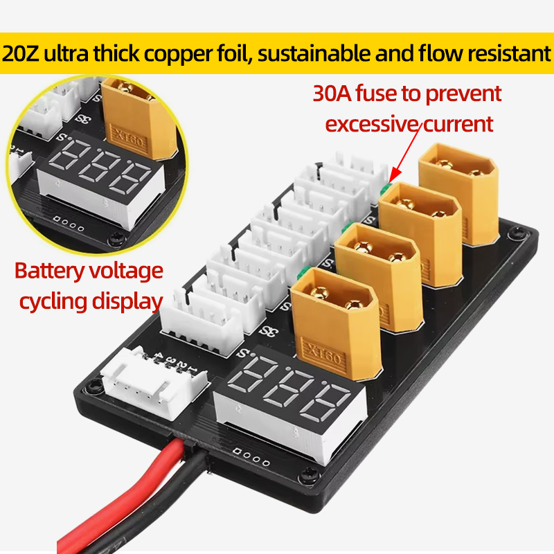 XT30 XT60 Lipo Battery Paralle - Drone Battery Parallel Board reseña y precio