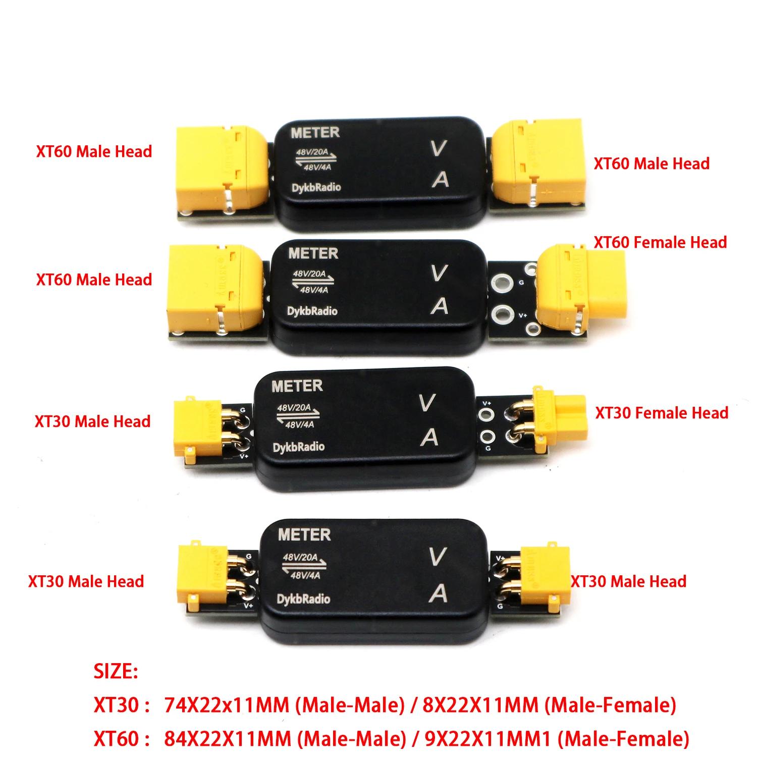 USB XT60 XT30 Voltmeter Ammete - Drone Battery Voltage Checker reseña y precio