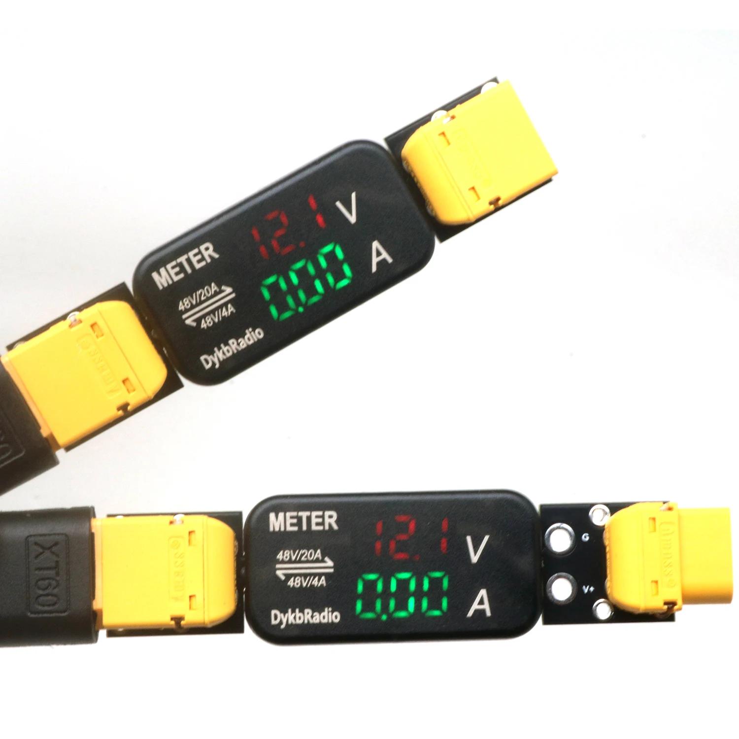 USB XT60 XT30 Voltmeter Ammete - Drone Battery Voltage Checker reseña y precio