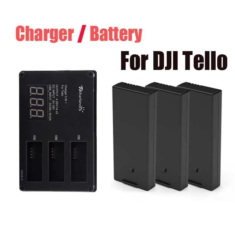 Original DJI Tello battery / D - Drone Battery Balance Charger reseña y precio
