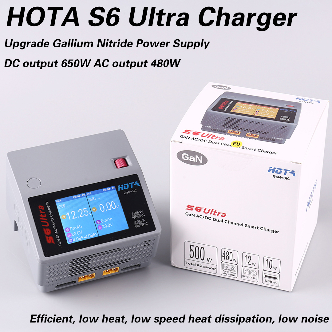 HOTA S6 Ultra Gallium Nitride  - Drone Battery Charger reseña y precio