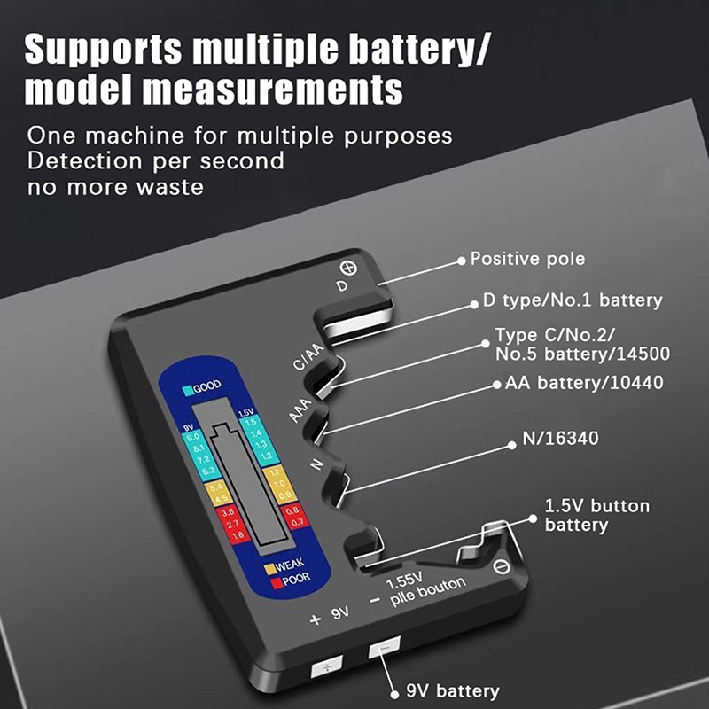 Mini Digital Battery Tester, C - Drone Battery Voltage Checker reseña y precio