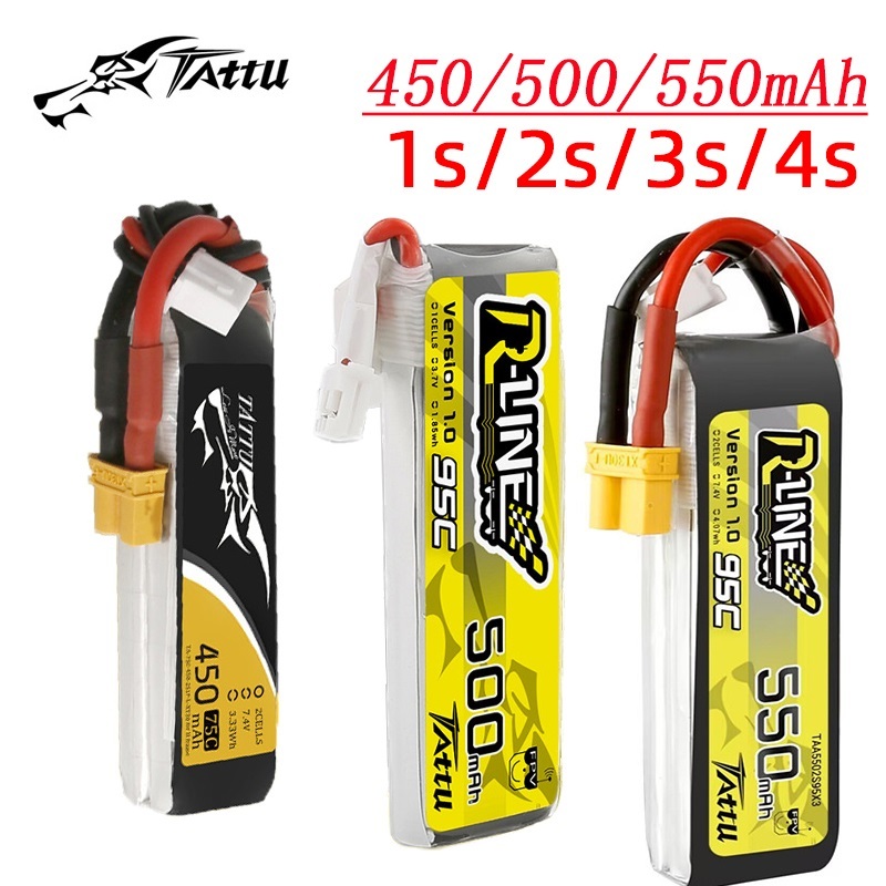 3Pcs NEW TATTU 450/500/550mAh  - Drone Battery 4S reseña y precio