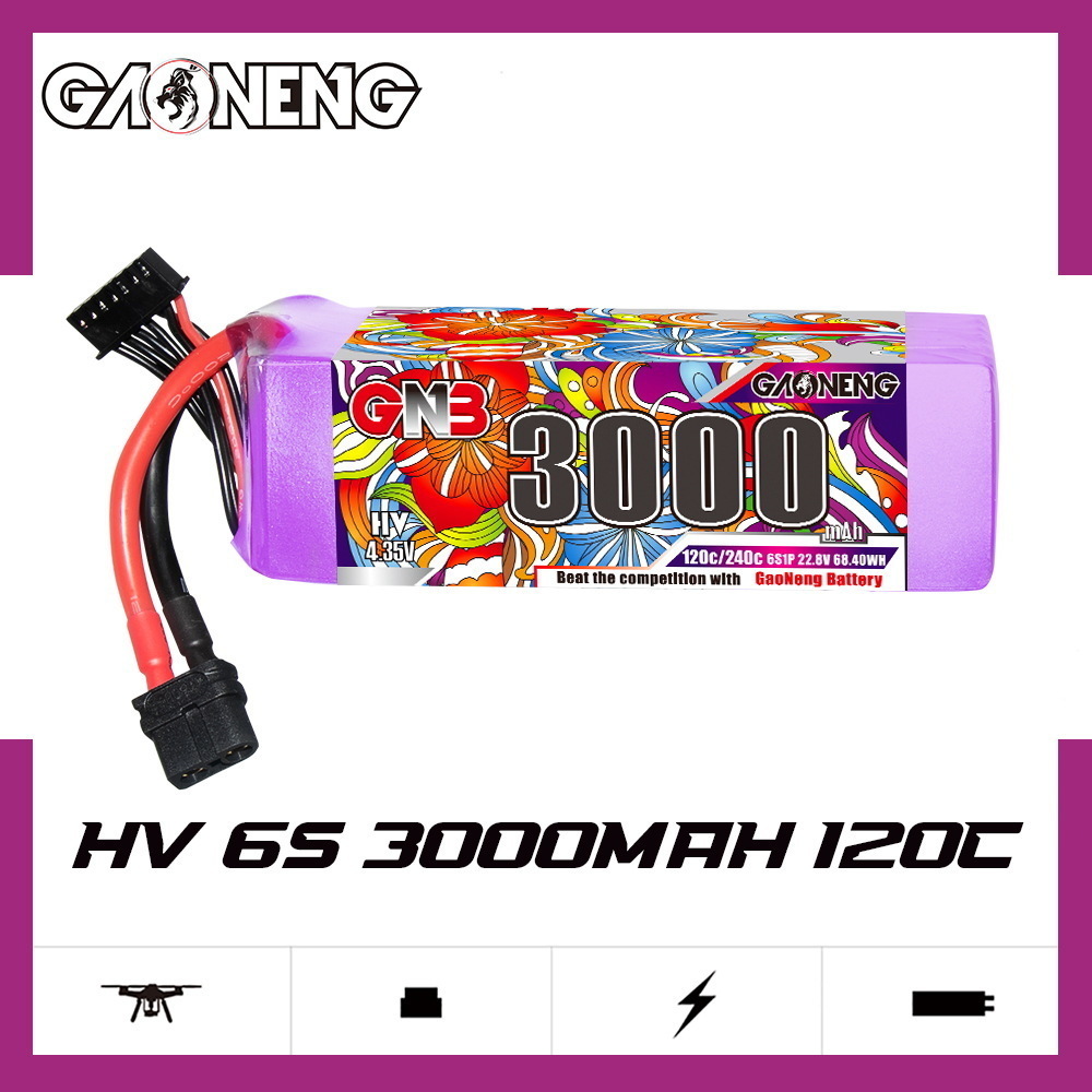 Original GNB HV 6S 22.8V 3000m - Drone Battery 6S reseña y precio