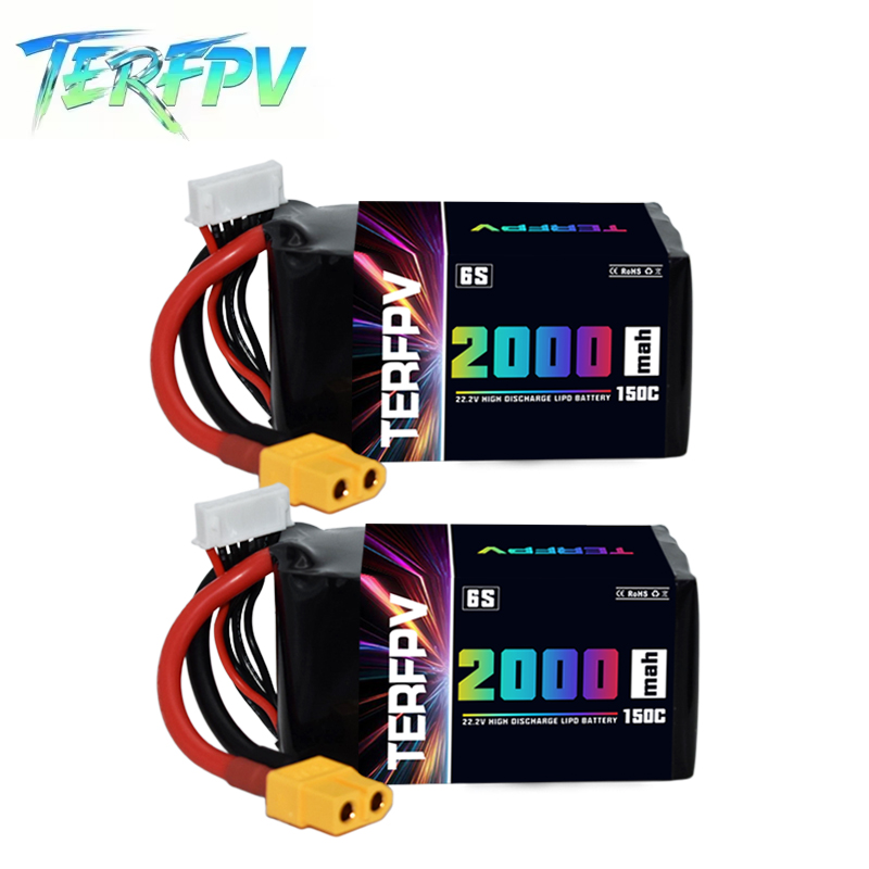 TERFPV 6S 22.2V 2000mAh 150C/3 - Drone Battery 6S reseña y precio