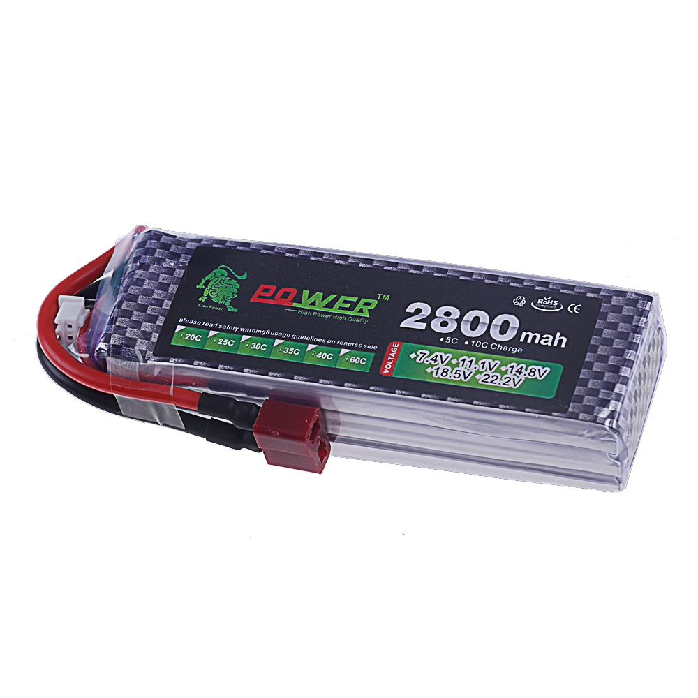 2800mAh 3S 11.1V 40C FPV Drone - Drone Battery 3S reseña y precio