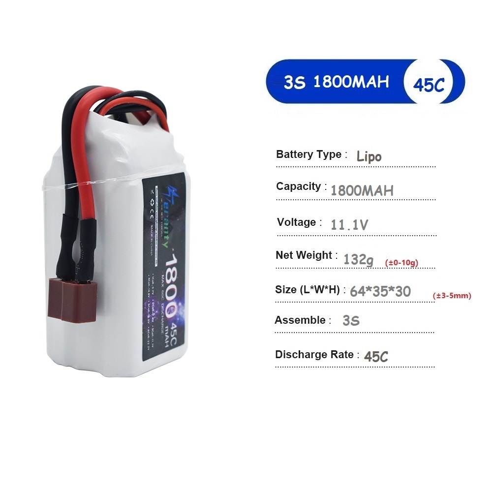 11.1V LiPo Battery 3S 1500mah  - Drone Battery 3S reseña y precio