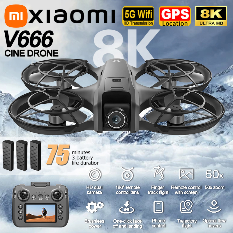 Xiaomi V666 Drone 8K Aerial HD - Drone Battery Balance Charger reseña y precio