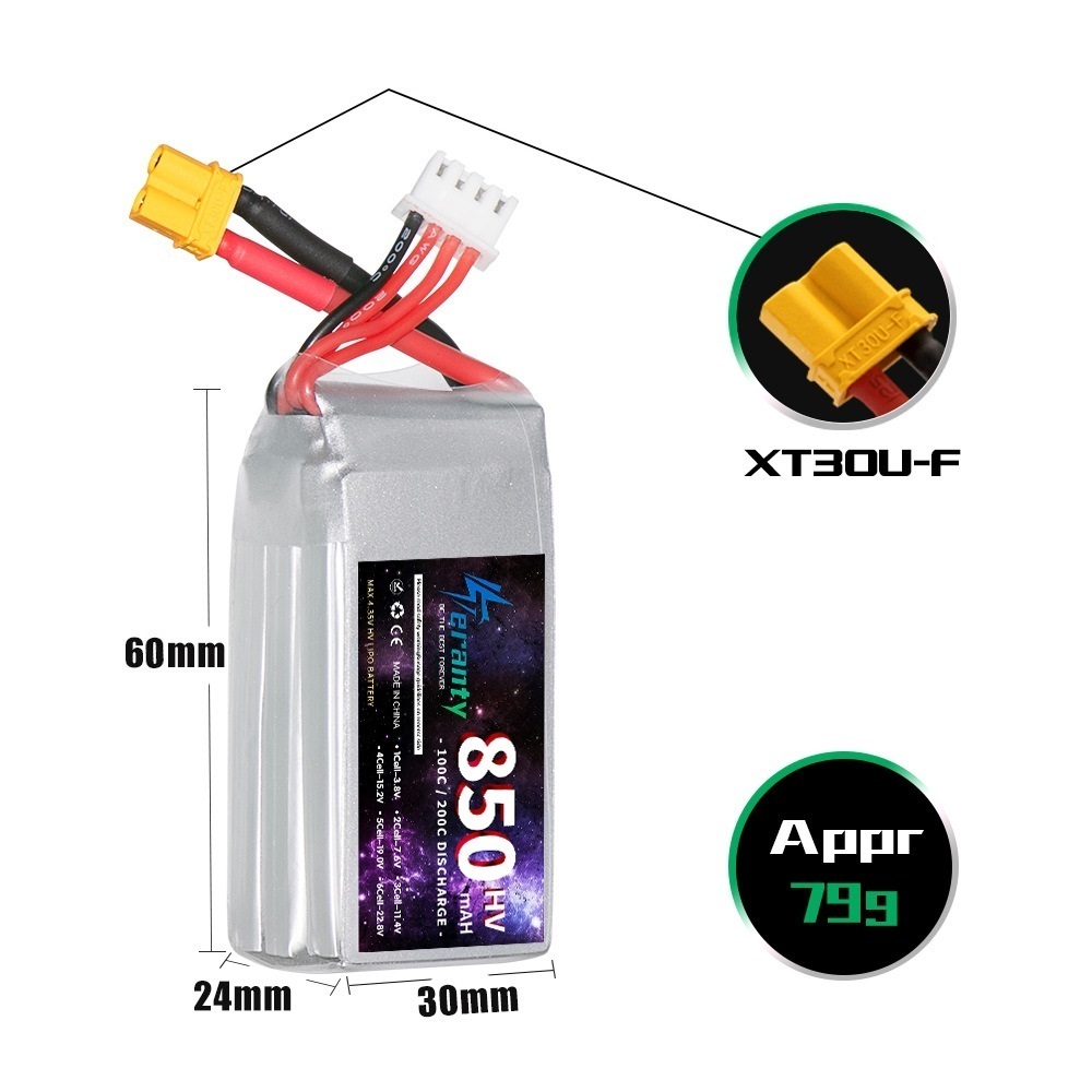 1/2/3PCS TERANTY 3S 11.4V Lipo - Drone Battery 3S reseña y precio