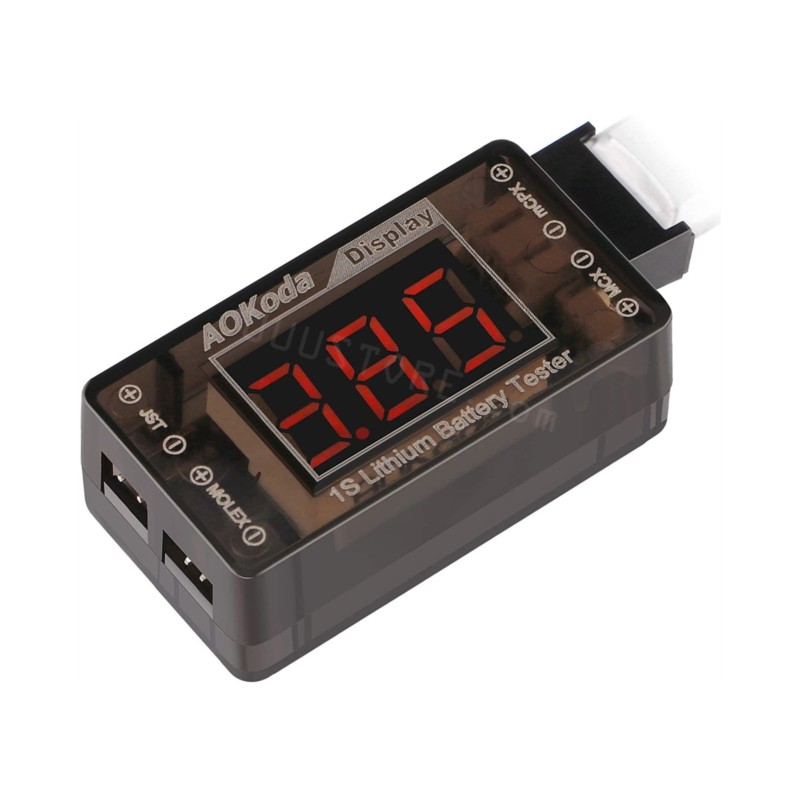 AOKoda AOK-041 1S LiPo Battery - Drone Battery Voltage Checker reseña y precio